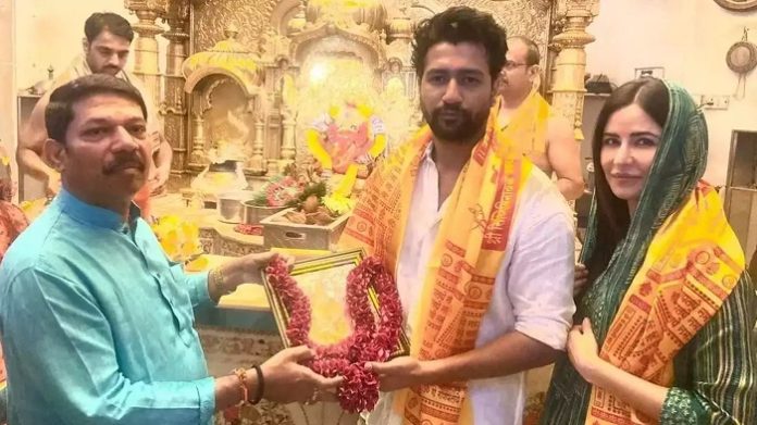 Katrina Kaif reached Siddhivinayak temple amid pregnancy rumours, took blessings with husband Vicky Kaushal