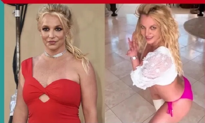 Britney Spears Was Seen Dancing In White Crop Top And Pink Bikini!