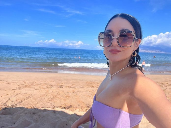 Vanessa Hudgens Stuns In Strapless Bikini on Vacation in Maui
