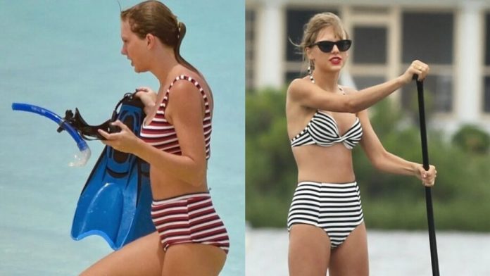 Taylor Swift Dazzling In Printed Bikini; Internet Breaks